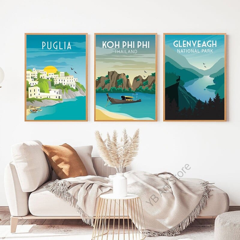 Arthia Designs - Famous Beach Travel Destination Canvas Art - Review