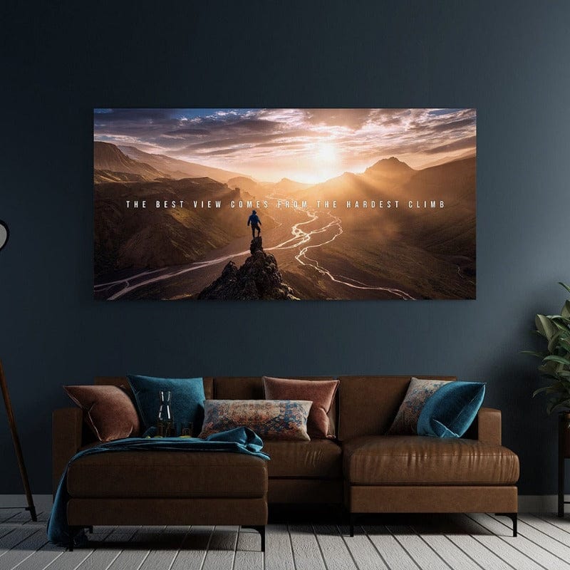 Arthia Designs - The Best Mountain Peak View Canvas Art - Review