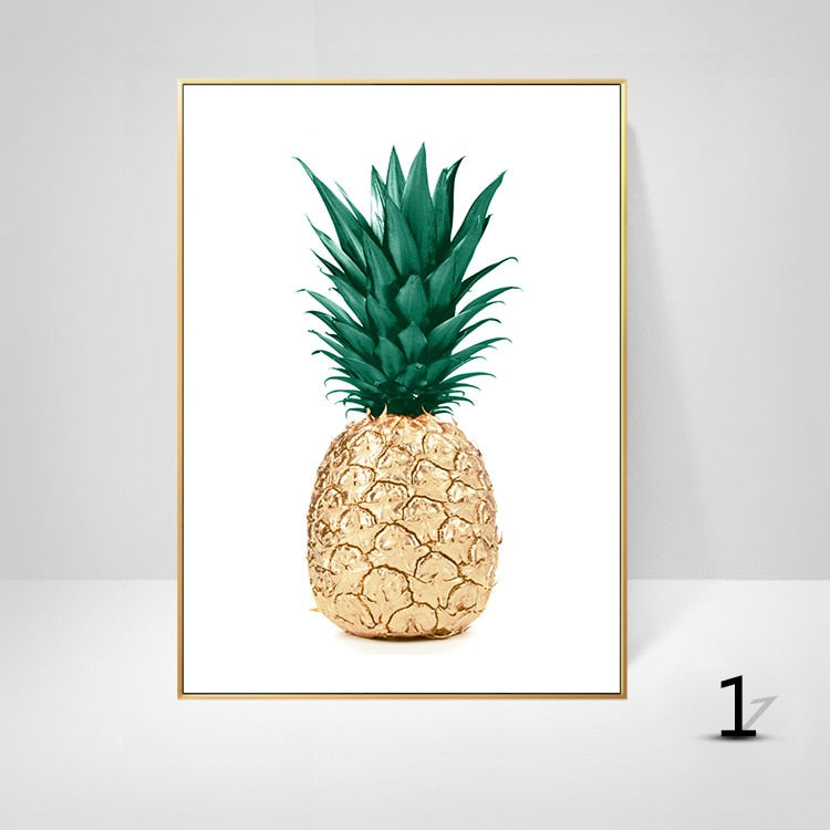 Arthia Designs - Green Plant Leaves Pineapple Canvas Art - Review