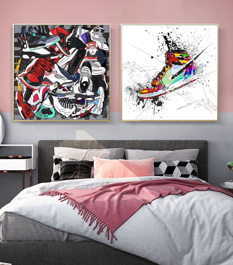 Arthia Designs - Abstract Graffiti Sports Shoes Canvas Art - Review