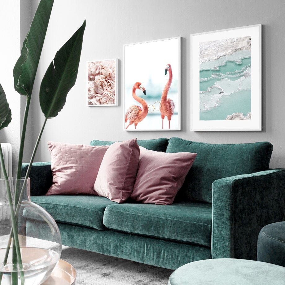 Arthia Designs - Flamingo Coastal Sea City Canvas Art - Review