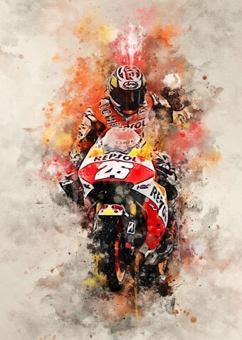 Arthia Designs - Watercolor Moto GP Canvas Art - Review