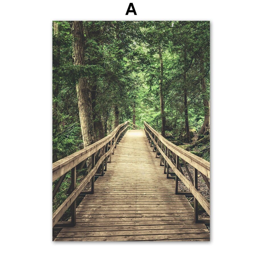 Arthia Designs - Fauna Green Forest Wildlife Canvas Art - Review