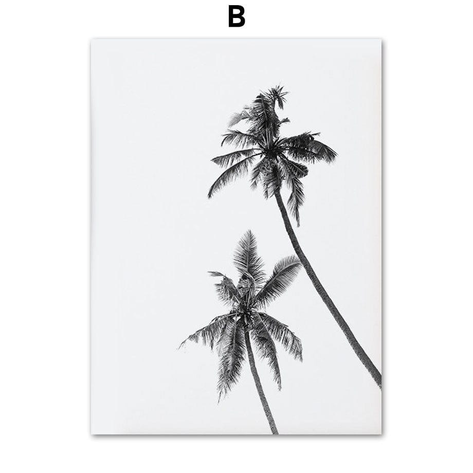 Arthia Designs - Black and White Coconut Island Canvas Art - Review