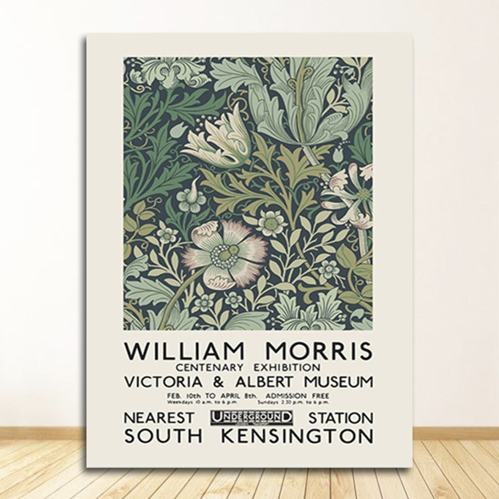 Arthia Designs - William Morris Museum Exhibition Poster Canvas Art - Review