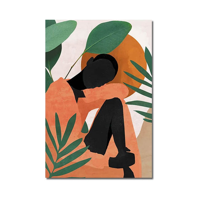 Arthia Designs - Abstract Floral African Woman Canvas Art - Review