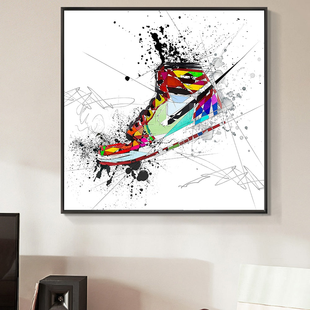 Arthia Designs - Abstract Graffiti Sports Shoes Canvas Art - Review