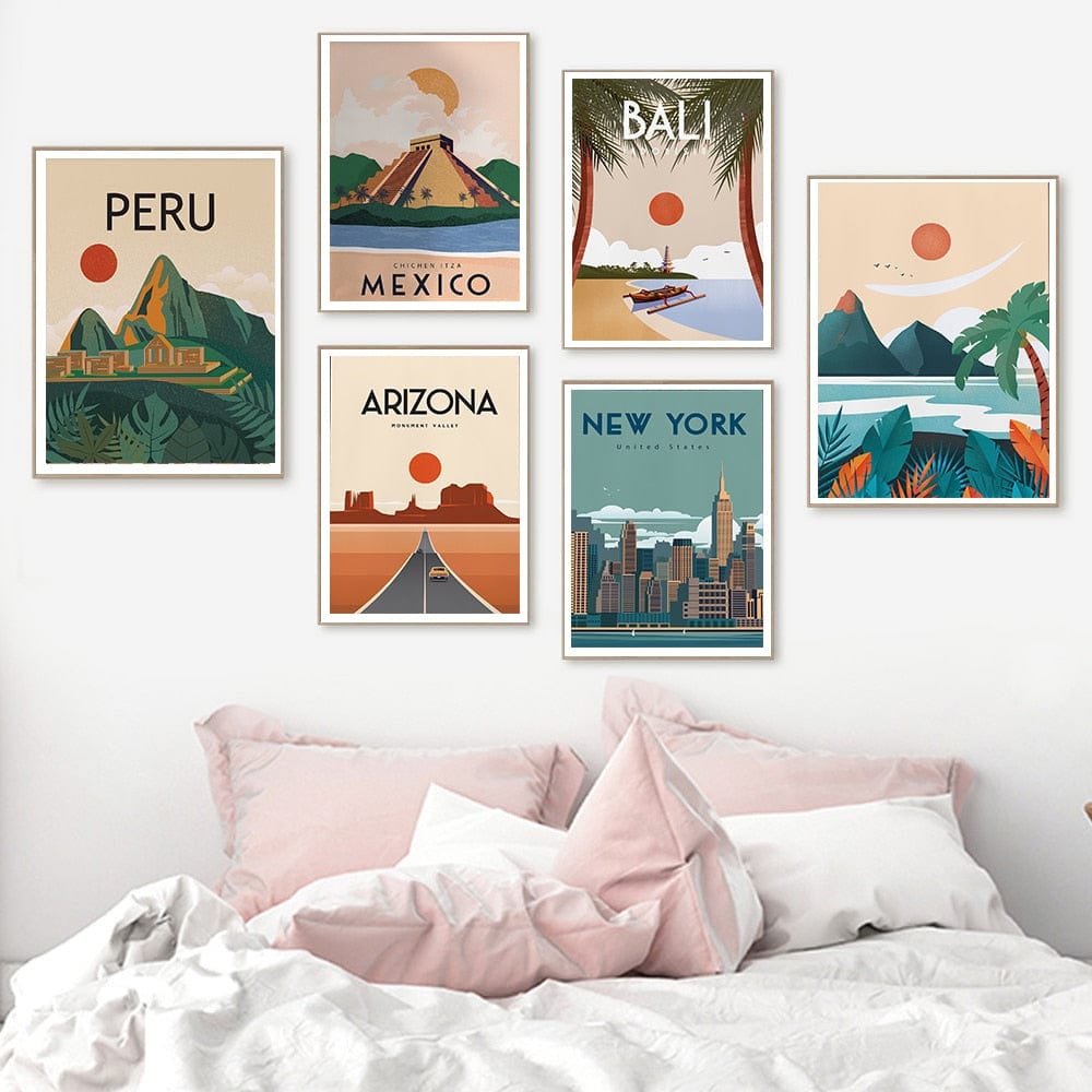 Arthia Designs - Bali Arizona Peru New York Canvas Art - Review