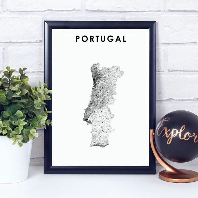 Arthia Designs - Map of Portugal Canvas Art - Review