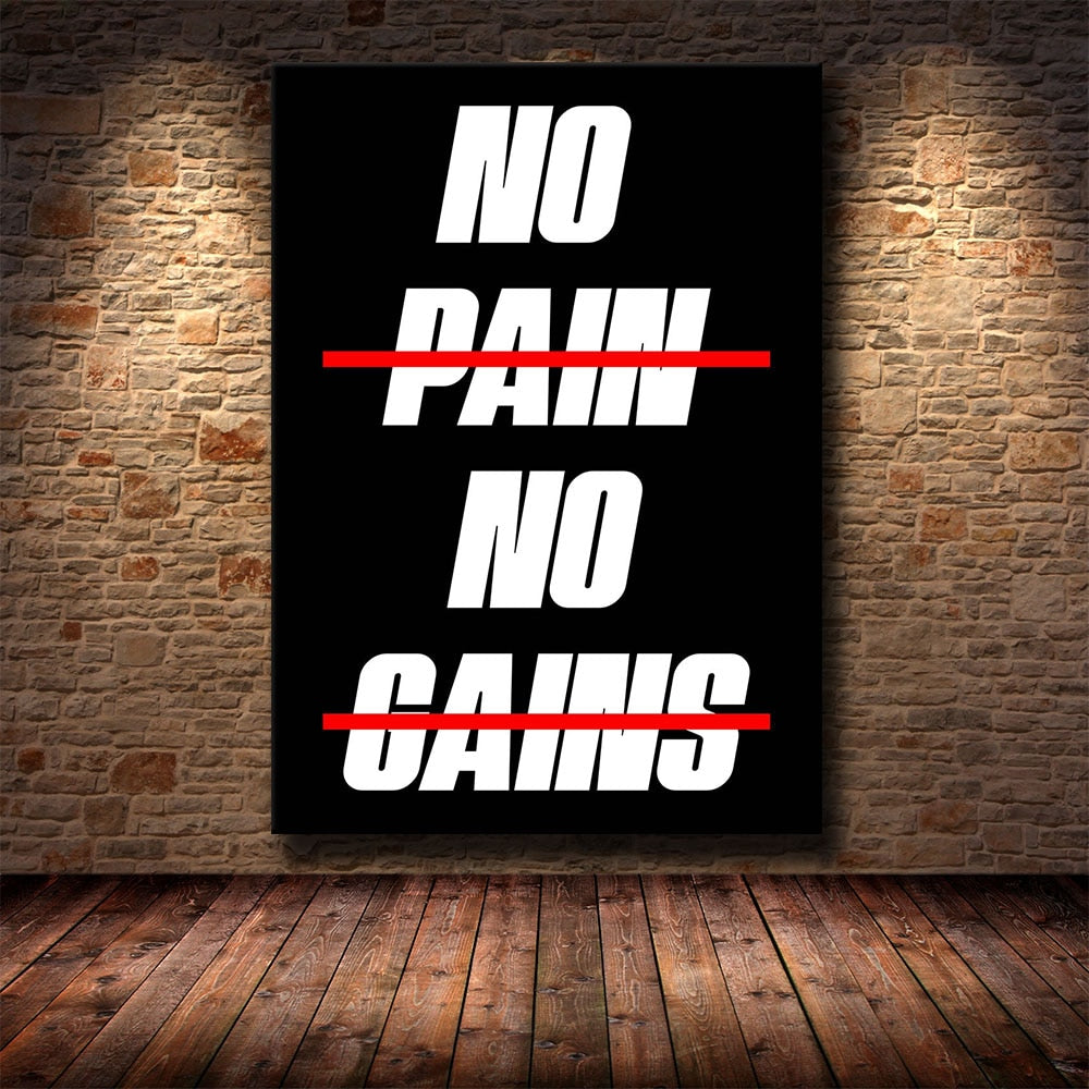 Arthia Designs - No Pain No Gain Motivational Canvas Art - Review