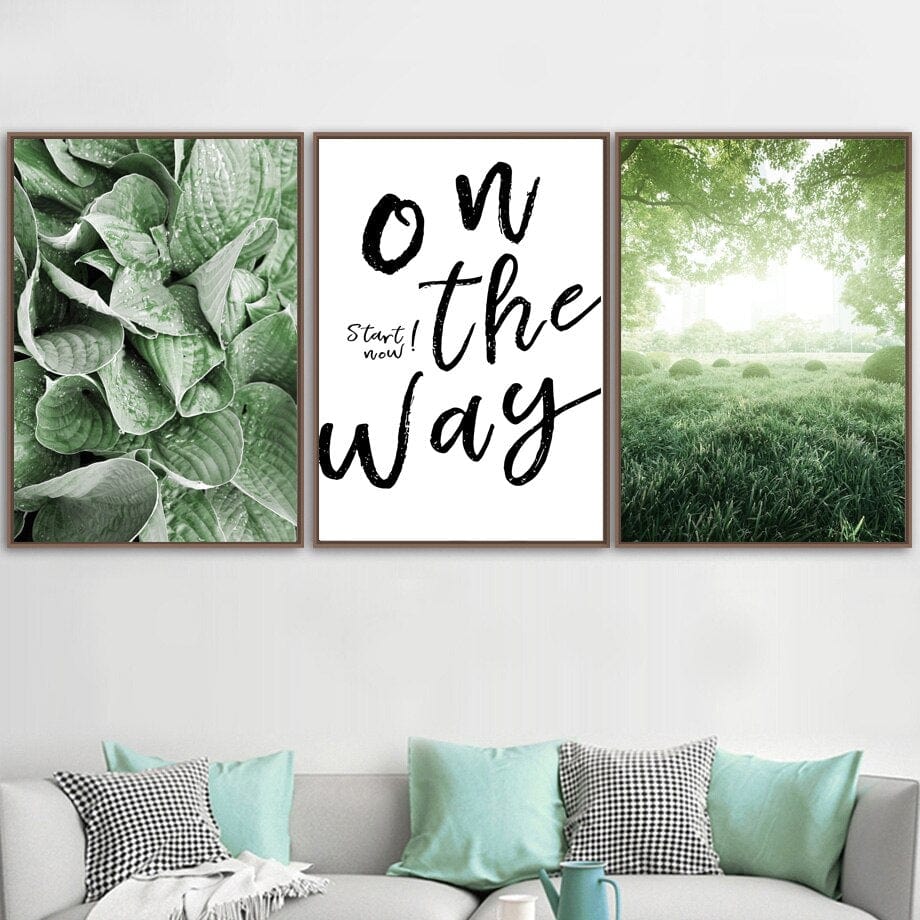 Arthia Designs - Dandelion Green Forest Garden Canvas Art - Review