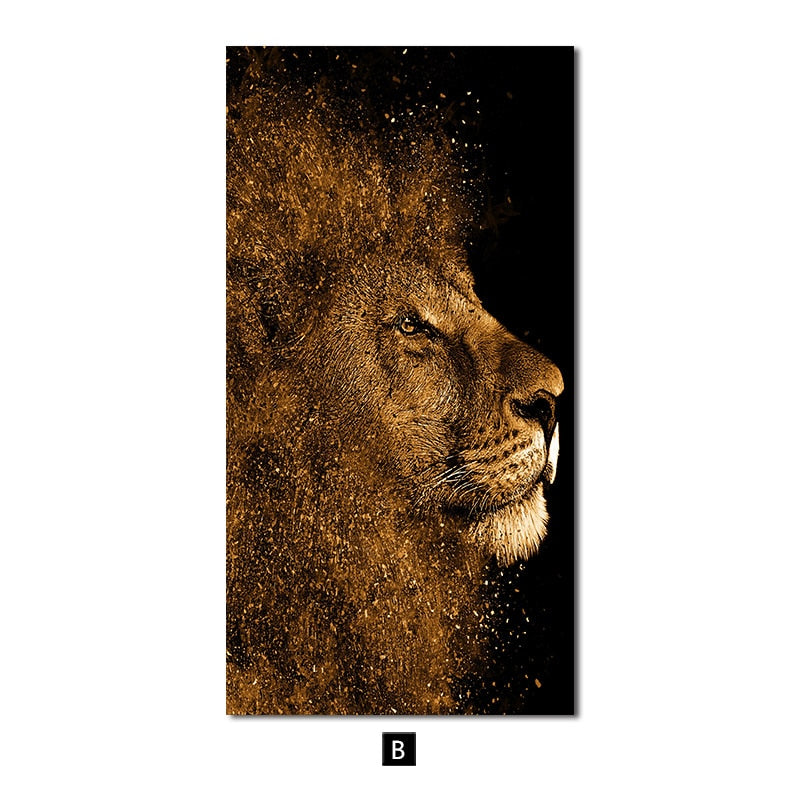 Arthia Designs - Nordic Golden Lion Canvas Art - Review