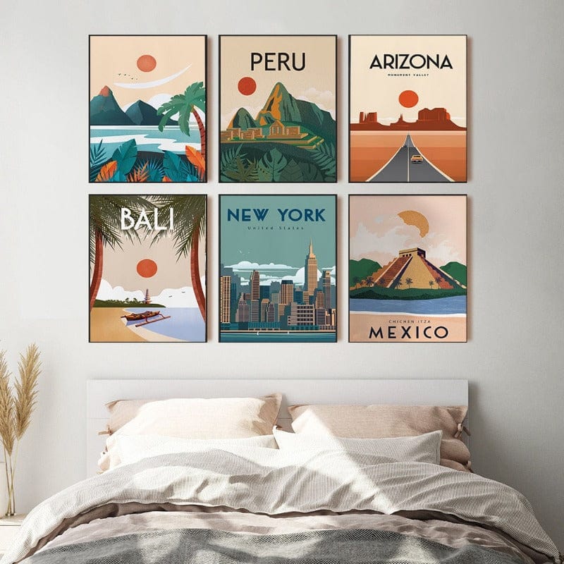 Arthia Designs - Bali Arizona Peru New York Canvas Art - Review