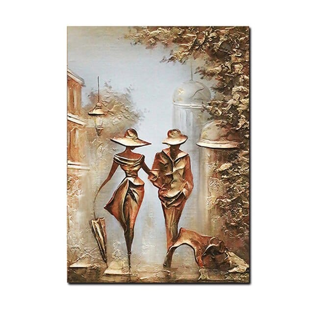 Arthia Designs - Romantic Couple in Love City Canvas Art - Review