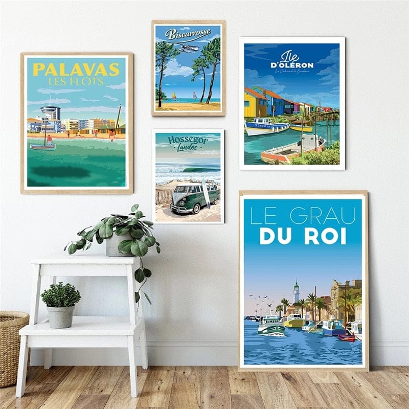 Arthia Designs - Famous Beach Tourism Cities Canvas Art - Review