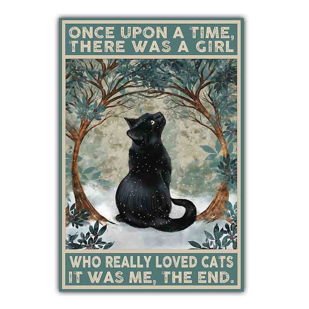 Arthia Designs - Funny Vintage Black Cat Canvas Art - Review