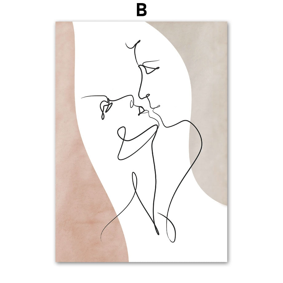 Arthia Designs - Abstract One-Line Love Lady Canvas Art - Review