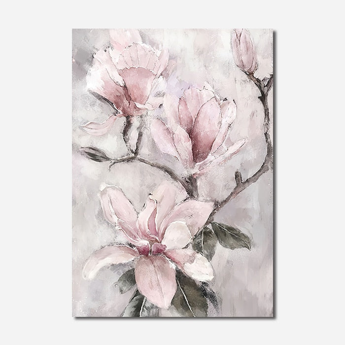 Arthia Designs - Pink Flowers Watercolor Canvas Art - Review