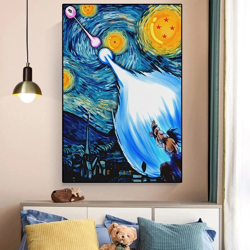 Arthia Designs - Dragon Ball Goku Starry Night Canvas Art - Review