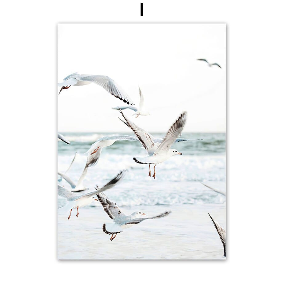 Arthia Designs - Dolphins and Seagull Island Canvas Art - Review