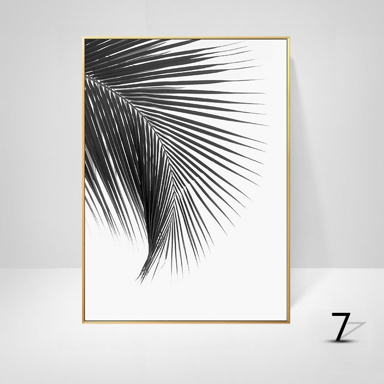 Arthia Designs - Black & White Palm Leaves Canvas Art - Review