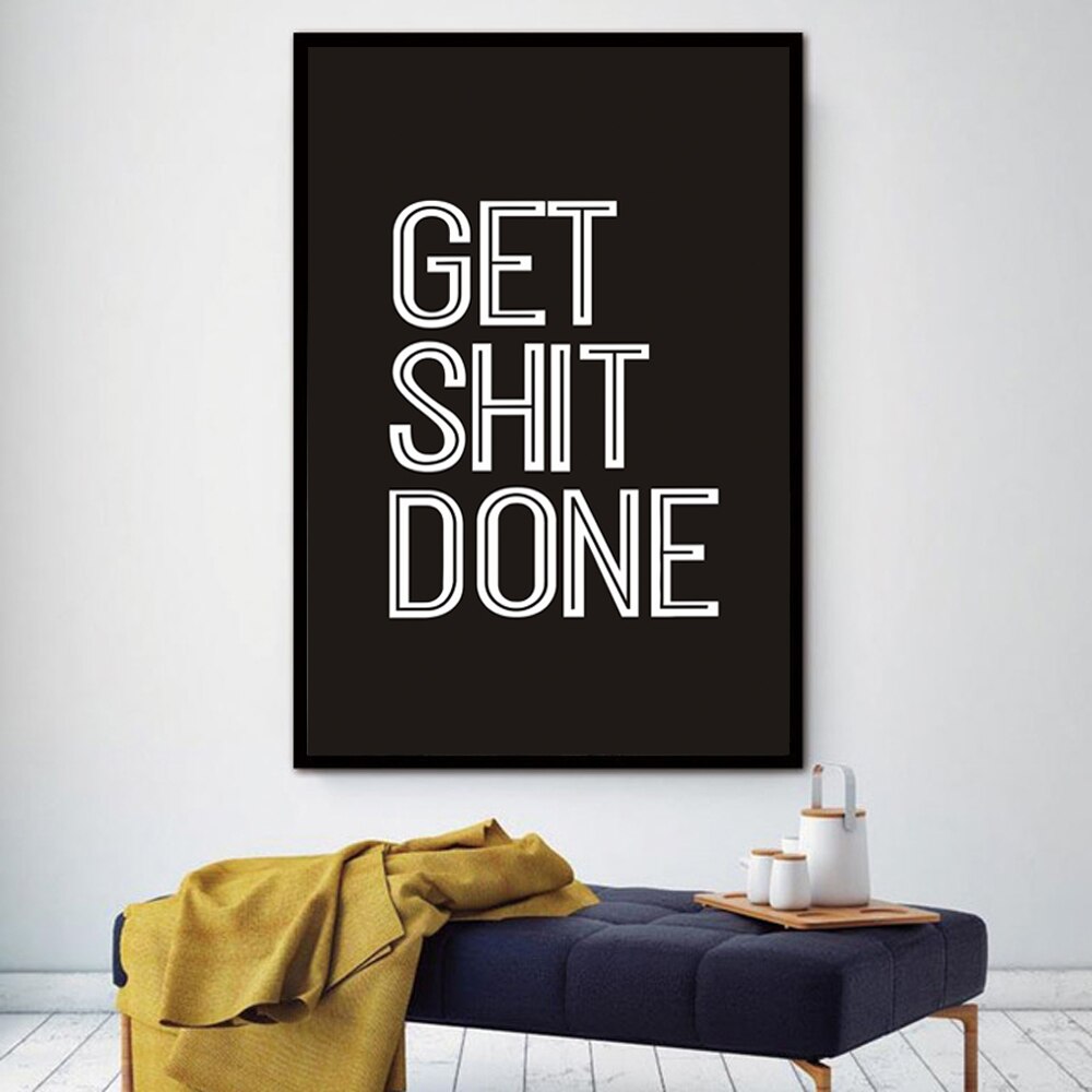 Arthia Designs - Get Shit Done Motivational Canvas Art - Review