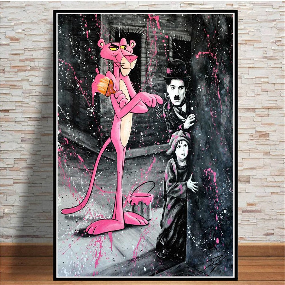 Arthia Designs - Fashion Pink Panther Graffiti Canvas Art - Review