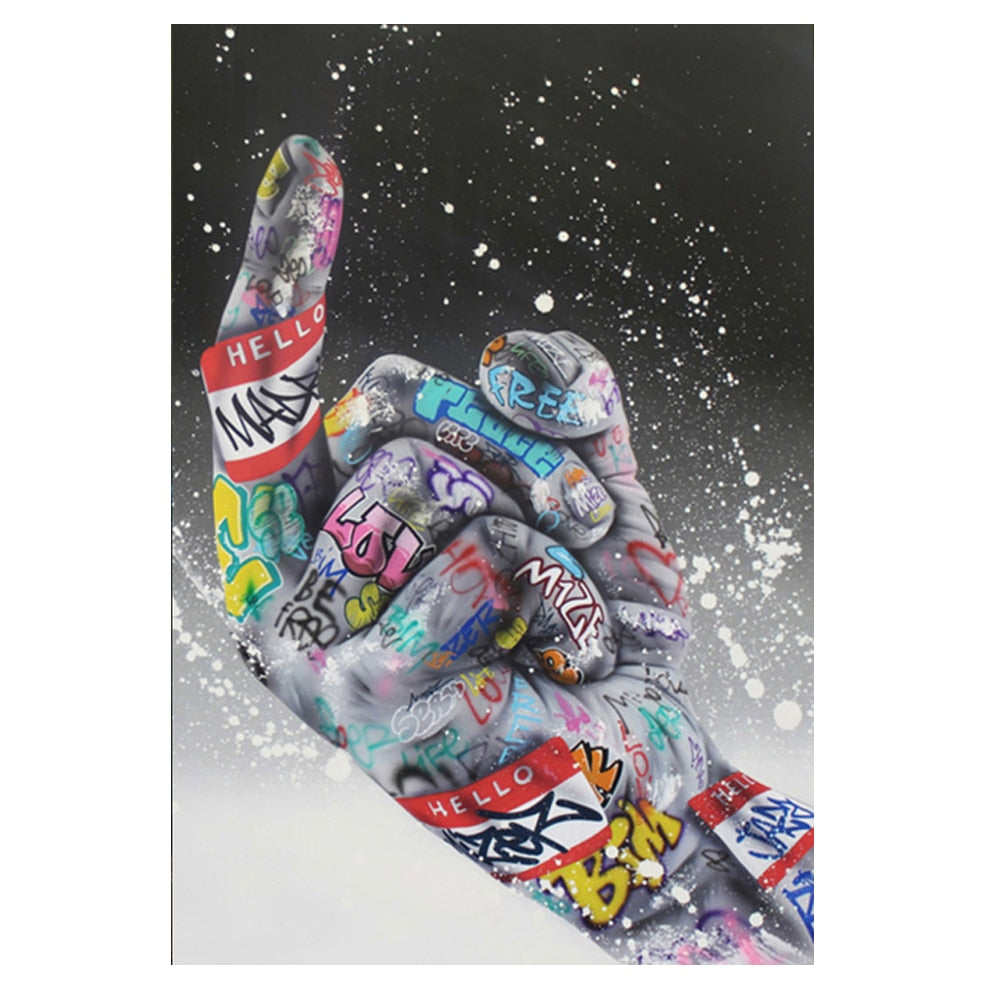 Arthia Designs - Abstract Street Hand Graffiti Canvas Art - Review