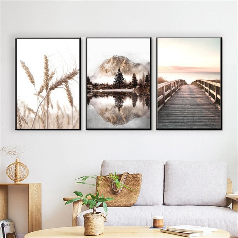 Arthia Designs - Autumn Nordic Forest Landscape Canvas Art - Review