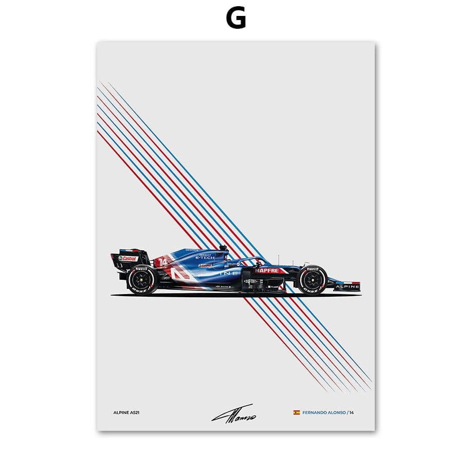 Arthia Designs - Formula One Cars Collection Canvas Art - Review