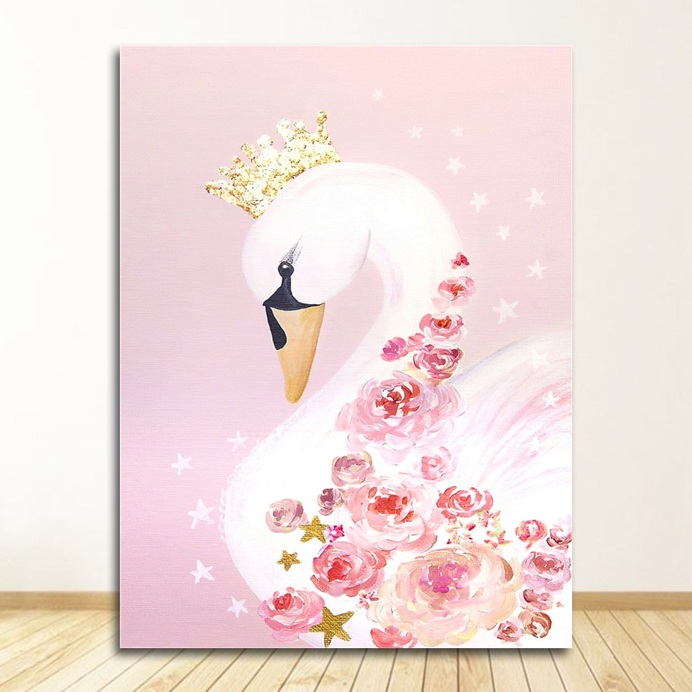 Arthia Designs - Pink Swan Princess Kids Canvas Art - Review