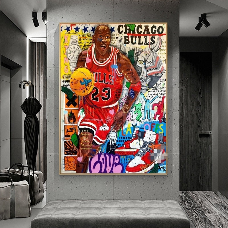 Arthia Designs - Street Basketball Player Graffiti Canvas Art - Review