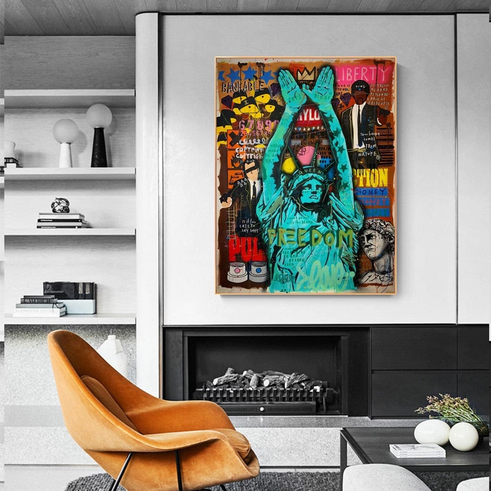 Arthia Designs - Statue of Liberty Graffiti Painting Canvas Art - Review