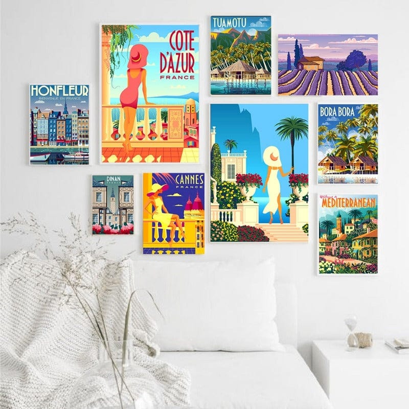 Arthia Designs - Popular France Tourist Destination Canvas Art - Review