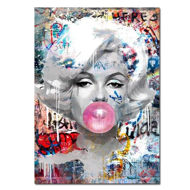 Arthia Designs - Blowing Bubble Gum Graffiti Canvas Art - Review