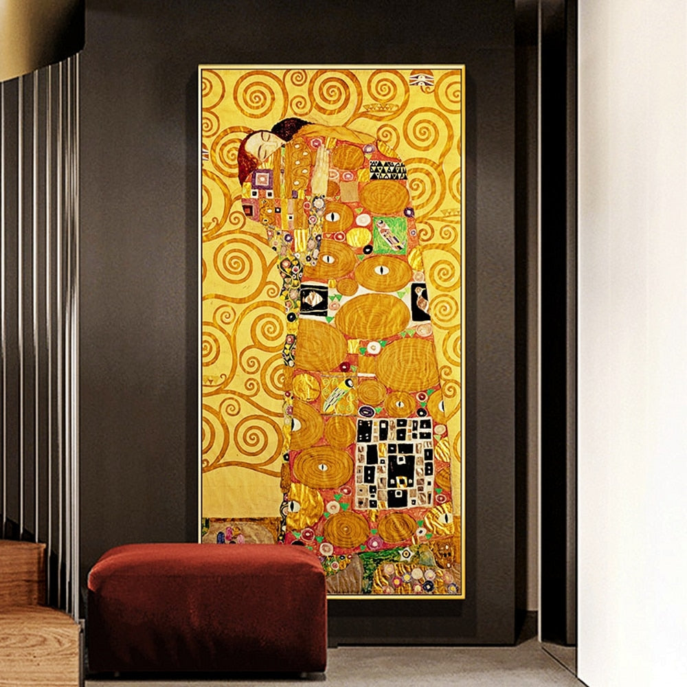 Arthia Designs - Gustav Klimt The Kiss Classical Canvas Art - Review