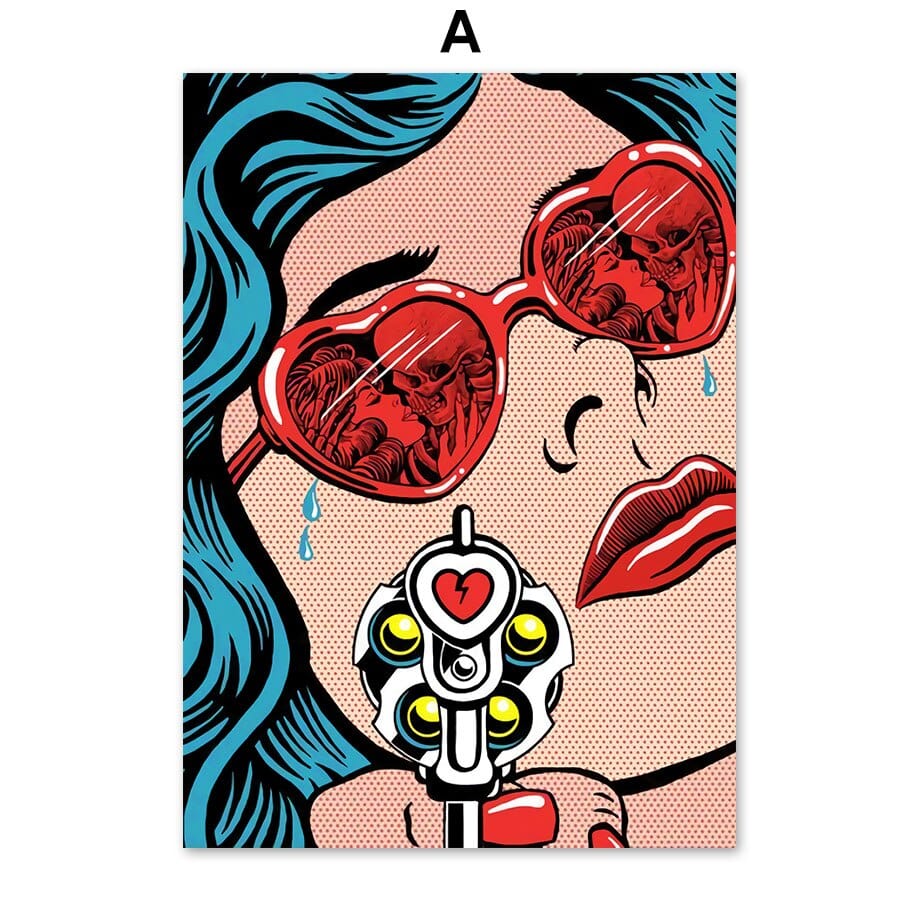 Arthia Designs - Smoking Sexy Red Lips Canvas Art - Review