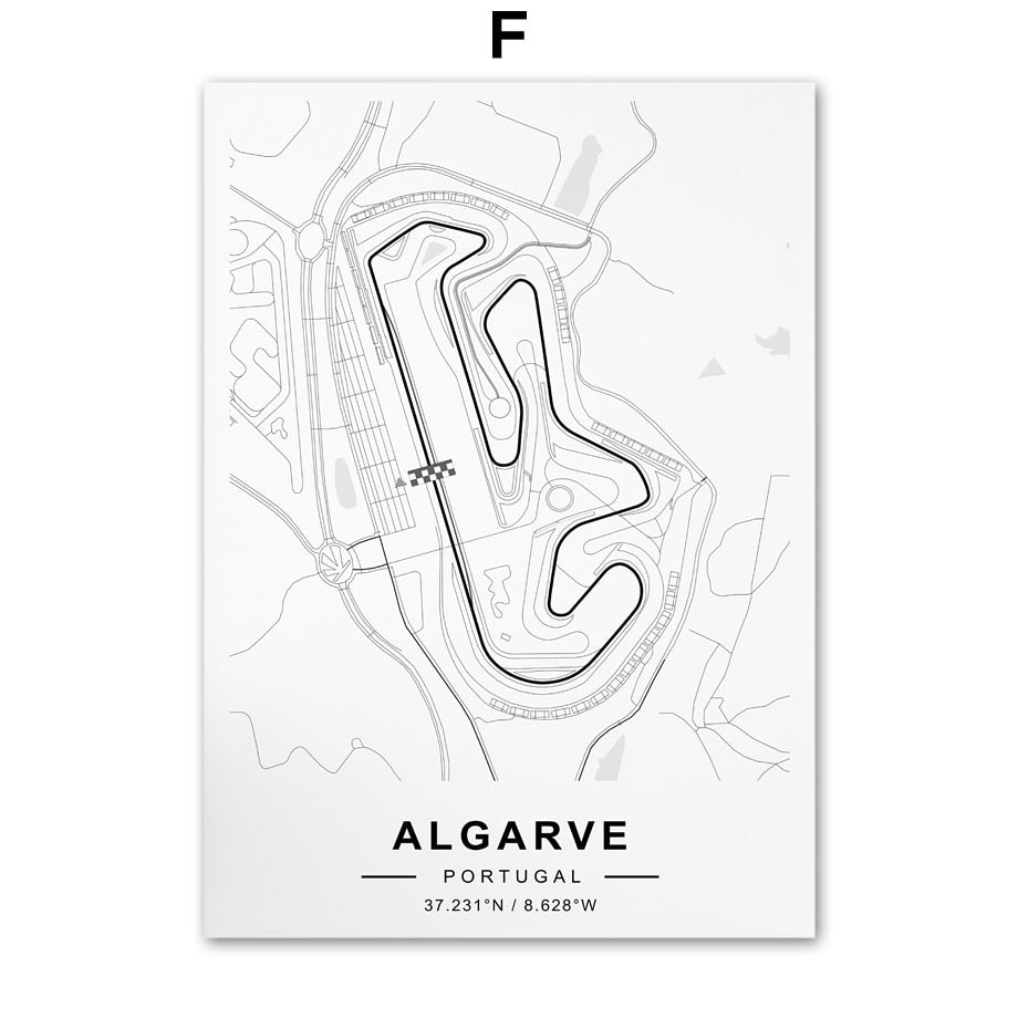 Arthia Designs - Formula One Circuit Map Canvas Art - Review