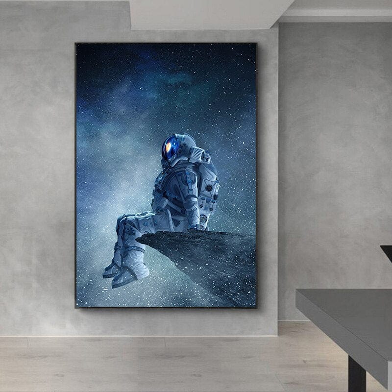 Arthia Designs - Lonely Astronaut Contemplating Canvas Art - Review