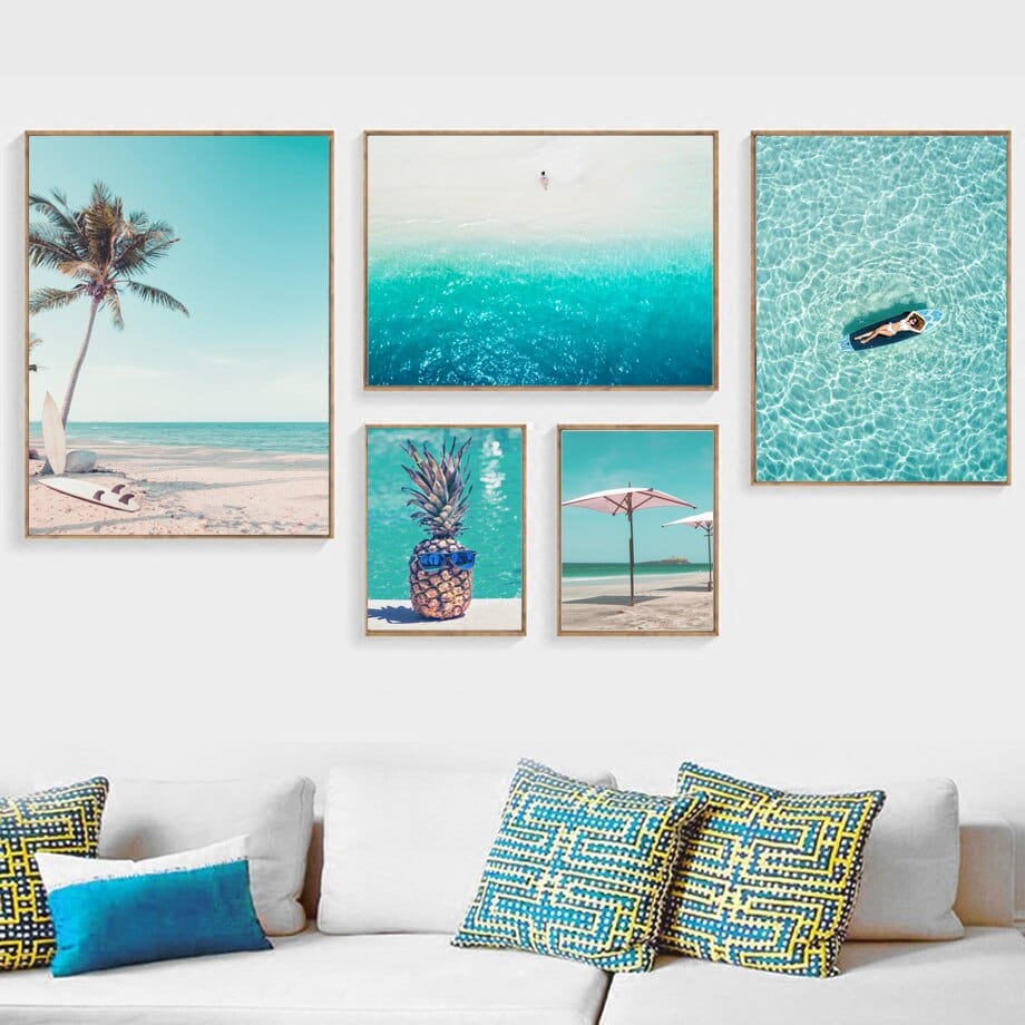 Arthia Designs - Sunbathing In Tropical Summer Beach Canvas Art - Review