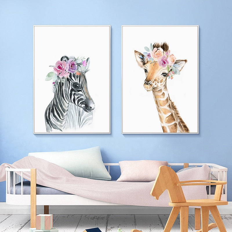 Arthia Designs - Flower Baby Animal Canvas Art - Review