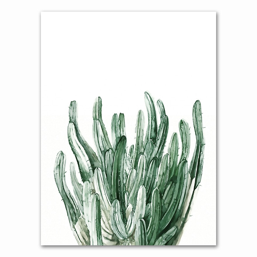 Arthia Designs - Nordic Tropical Green Leaves Canvas Art - Review