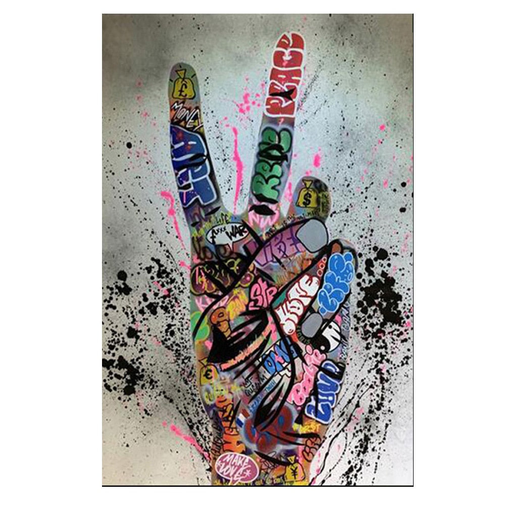 Arthia Designs - Abstract Street Hand Graffiti Canvas Art - Review