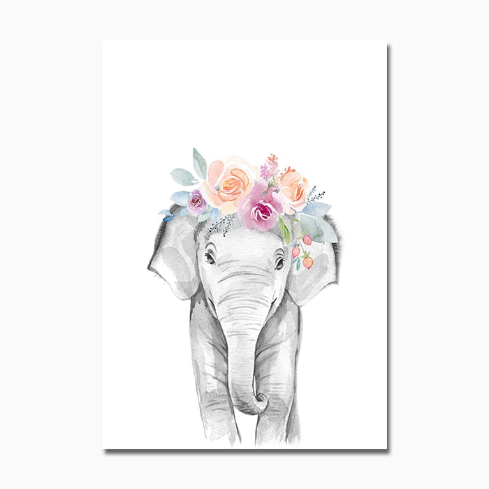 Arthia Designs - Flower Baby Animal Canvas Art - Review