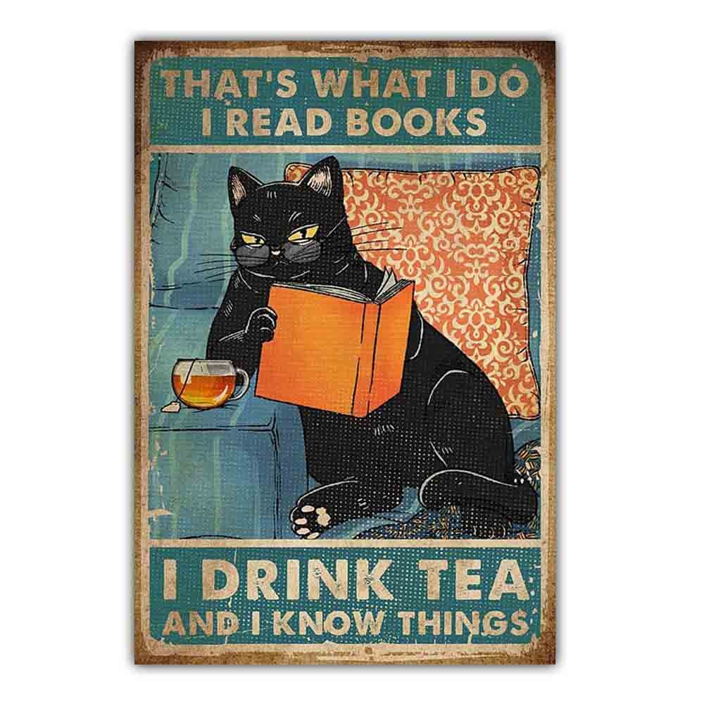 Arthia Designs - Funny Vintage Black Cat Canvas Art - Review