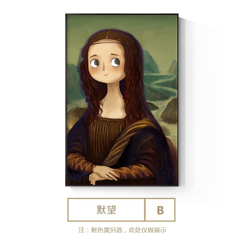 Arthia Designs - Funny Cute Mona Lisa Canvas Art - Review