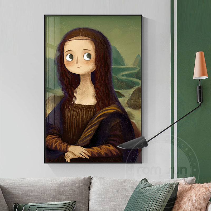 Arthia Designs - Funny Cute Mona Lisa Canvas Art - Review