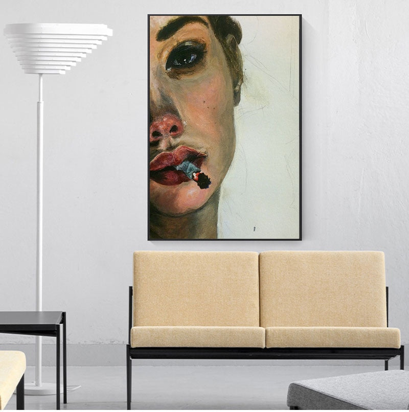 Arthia Designs - Beautiful Smoking Women Canvas Art - Review