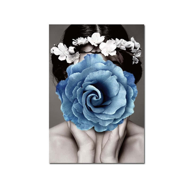 Arthia Designs - Modern Flower On Girl Head Canvas Art - Review