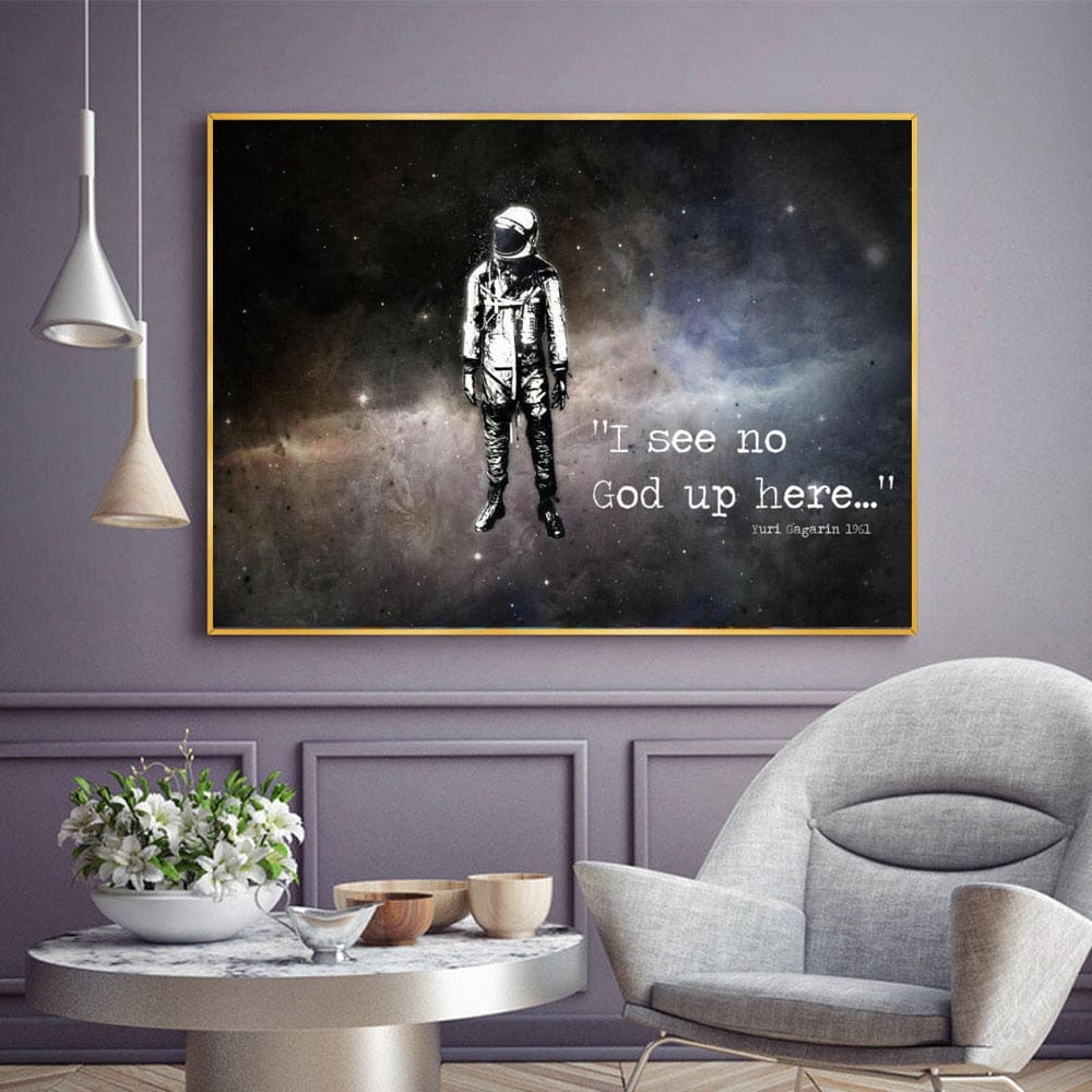 Arthia Designs - I See No God Up Here Canvas Art - Review